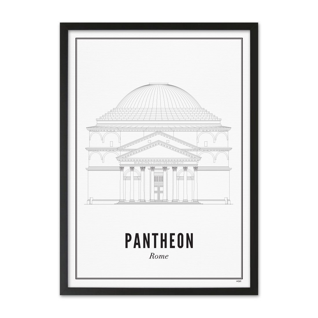 Affiches de Rome - Panthéon | WIJCK.